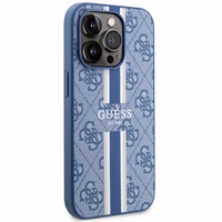 Guess GUHMP14LP4RPSB iPhone 14 Pro 6.1" sinine/sinine hardcase 4G Printed Stripes MagSafe