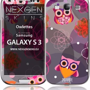 Nexgen Owlettes 3D dekoratiivne kleebiste komplekt Samsung Galaxy S3 jaoks