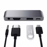 Adapter HUB 4in1 USB C Satechi Mobile Pro Hub ST-TCMPHM space hall