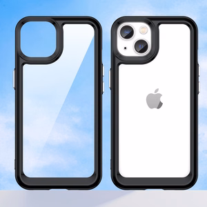 Outer Space Case iPhone 14 Plus kõva kate geelraamiga must