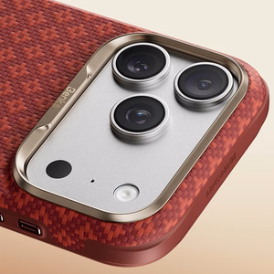 Benks ArmorGrid Edge X9 Air Navigator Kevlar-ümbris (C.K.FL.AP.RD.X069) iPhone 18 Pro/17 Pro telefonile, punane (Sawy Red)