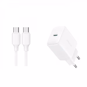 Laadija Joyroom JR-TCF20 must (PD20W) + Type-C / Type-C kaabel