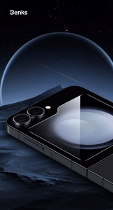 Benks Warrior HD karastatud klaas Samsung Galaxy Z Flip 6 jaoks, must
