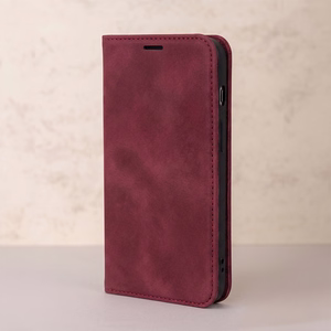 Smart Suede ümbris Honor 600 / Honor 600 Pro tumepunane