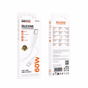 Borofone Cable BX123 Leya - Type C to Type C - PD 60W 3A 1 metre white