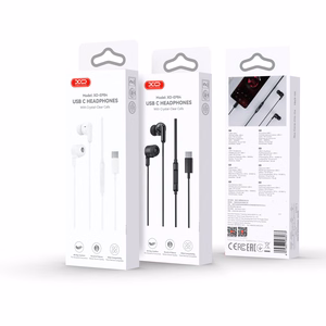 XO EP84 juhtmega kõrvaklapid USB-C-liidesega, valged