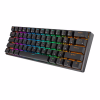 Royal Kludge RK61 RGB mechanical klaviatuur, punane lüliti (must) (QWERTY)