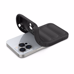 Magic Shield ümbris iPhone 13 Pro jaoks paindlik soomustatud kate must