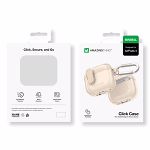 AmazingThing Minimal Ümbris jaoks AirPods 4 – Desert