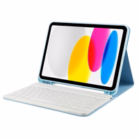 Tech-Protect SC Pen + Keyboard Ümbris with Keyboard jaoks iPad 10.9" 2022 - Light sinine