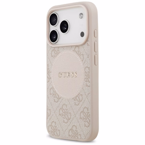Guess 4G Circle Classic Logo MagSafe Ümbris jaoks iPhone 17 Pro - Roosa