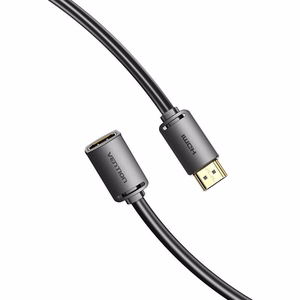 HDMI 2.0 Male to HDMI 2.0 Female Extension Kaabel Vention AHCBD 0,5m, 4K 60Hz, (must)