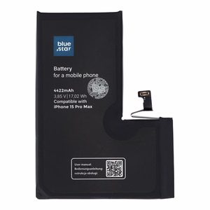 Battery jaoks iPhone 15 PRO MAX 4422 mAh Sinine Star HQ