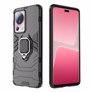 Ring Armor ümbris jaoks Xiaomi 13 Lite armored cover magnetic holder ring must