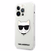 Karl Lagerfeld Choupette Head Case iPhone 13 Pro Max jaoks - Läbipaistev