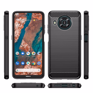 Carbon Case Paindlik kate Nokia X100 jaoks must