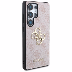 GUESS ümbris jaoks SAMSUNG S25 Ultra GUHCS25L4GMGPI (4G PU Big Logo) roosa