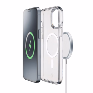 Cellularline Gloss Mag ümbris seadmele iPhone 15 Pro Max, MagSafe'iga ühilduv, läbipaistev