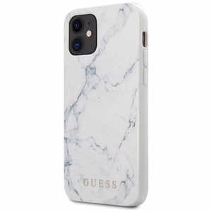 Guess Marble Чехол для iPhone 12 mini 5.4" - белый