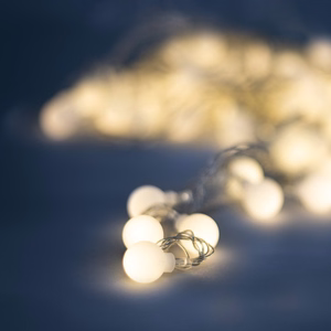 Valguskett päikese LED FROSTED BALLS SFB61 6,5m 30 kuuli soe valge Forever Light