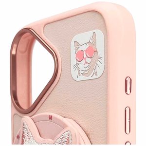 Nimmy Glasses Cool Cat MagSafe Ümbris jaoks iPhone 16 - Roosa