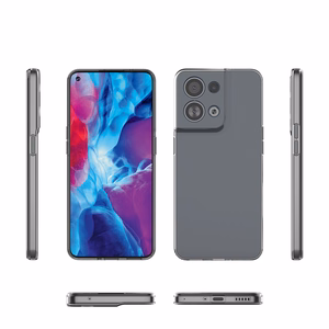 Ultra Clear 0.5mm puhul Oppo Reno 8 õhuke kate läbipaistev
