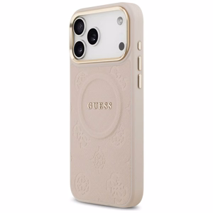 GUESS ümbris jaoks IPHONE 17 Pro Max compatible with MagSafe GUHMP17XPSAMSECP (PU W/ Peony Hot Stamp) roosa