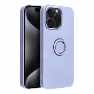 SILICONE RING ümbris jaoks IPHONE 15 Pro Max lilla
