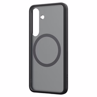 Spigen Capella GP-FPS931PGBJW Silicone Ümbris with MagFit Magnetic Ring jaoks Samsung Galaxy S25 - must