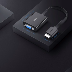 Ugreen adapter HDMI - VGA micro USB / heli 3.5 mm mini jack must (40248)