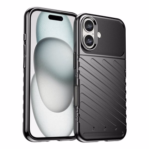 Thunder Ümbris jaoks iPhone 16 Plus Silicone Ümbris - Must