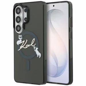 Karl Lagerfeld чехол IML KC Script MagSafe для Samsung Galaxy S26 Ultra чёрный