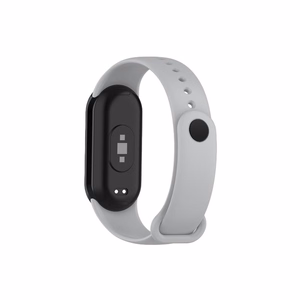 СИЛИКОНОВЫЙ РЕМЕШОК MI BAND 8/M8 (7). СЕРЫЙ