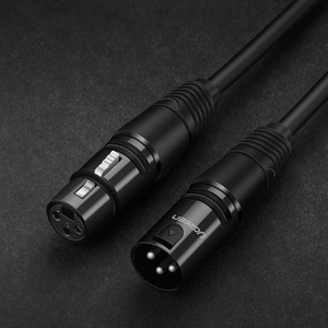 Ugreen AV130 66717 heli XLR (pesa) - XLR (pistik) kaabel mikrofonile / võimendile 2m - must