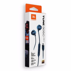 Juhtmega kõrvaklapid USB C JBL 305C sinine