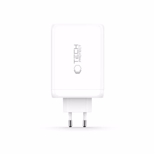 Tech-Protect NC240W-GaN 4-portiline 240W seinalaadija - valge