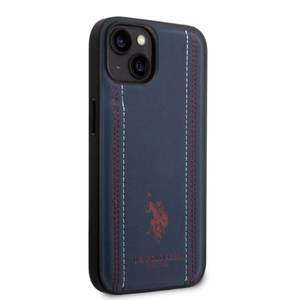 US Polo USHCP14MPFAV iPhone 14 Plus 6.7" navy/tumesinine Leather Stitch