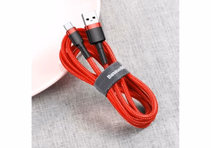 Baseus cable Cafule USB - USB-C 0,5 m 3A punane