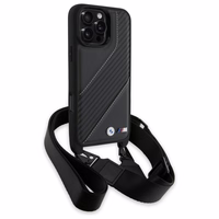 BMW M Edition Carbon Stripe & Strap Ümbris jaoks iPhone 16 Pro Max - must