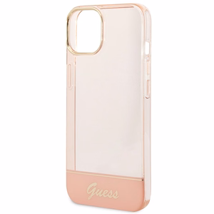 Guess GUHCP14MHGCOP iPhone 14 Plus 6.7" розовый/розовый жёсткий чехол Translucent