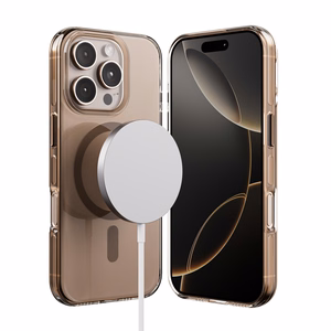 Crong Clear MAG Pro MagSafe ümbris seadmele iPhone 16 Pro, kõrbebeež