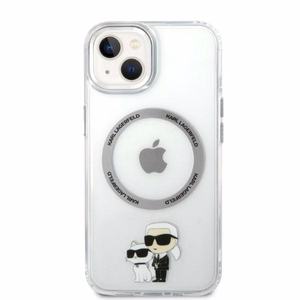 Karl Lagerfeld KLHMP14MHNKCIT iPhone 14 Plus 6.7" hardcase läbipaistev Iconic Karl&Choupette Magsafe