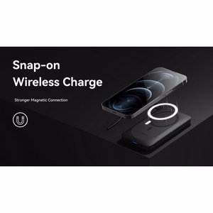 VEGER powerbank 10000 mAh with juhtmevaba charging compatible with MagSafe PD QC3.0 2A 20W MagOn (VP1151 / W1151) valge