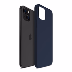 3mk Silicone Ümbris jaoks iPhone 15 - tumesinine