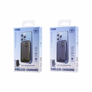REMAX 3w1 akupank 10000mAh 15W RPP-695 kokkupandava alusega, hall