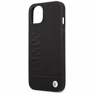 Ümbris BMW BMHCP14MSLLBK iPhone 14 Plus 6.7 "must / must Leather Stamp