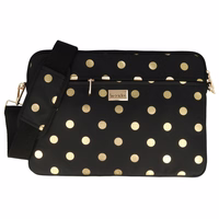 Wonder Sleeve Laptop 17 inches kuldne polka-dot