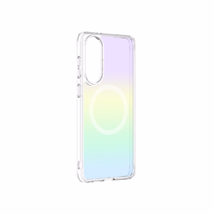AmazingThing Minimal Mag Ümbris with Magnetic Ring jaoks Samsung Galaxy S25 Edge - Iridescent
