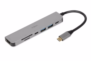 iBox IUH3SL4K USB-jaotur USB Type-C 5000 Mbit/s Hõbe
