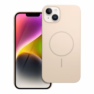 Ümbris jaoks iPhone 14 PLUS Läikiv Mag Kate compatible koos MagSafe valge